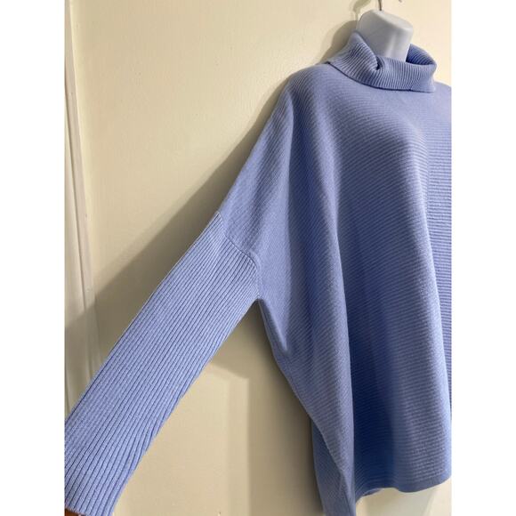 Bat Wing Sleeve Turtleneck Tunic Sweater - Picture 5 of 12